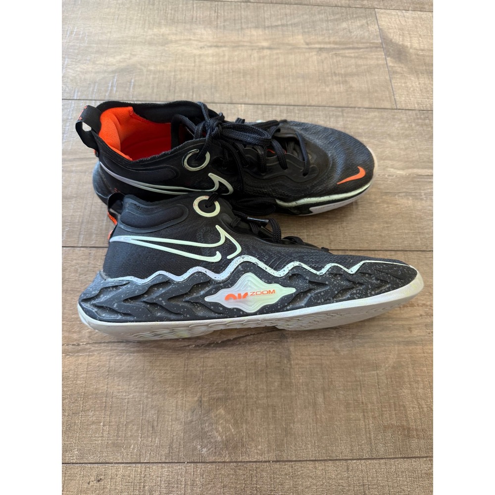 Nike Zoom GT Run Black White Orange Basketball‎ Sneakers Shoes Mens Size 7